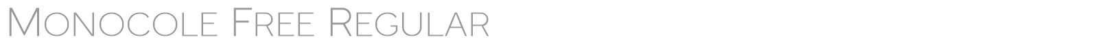 Monocole font preview